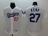 Dodgers 27 Matt Kemp White Flexbase Stitched Baseball Jerseys,baseball caps,new era cap wholesale,wholesale hats